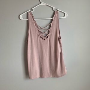 Pink Beige American Eagle Top